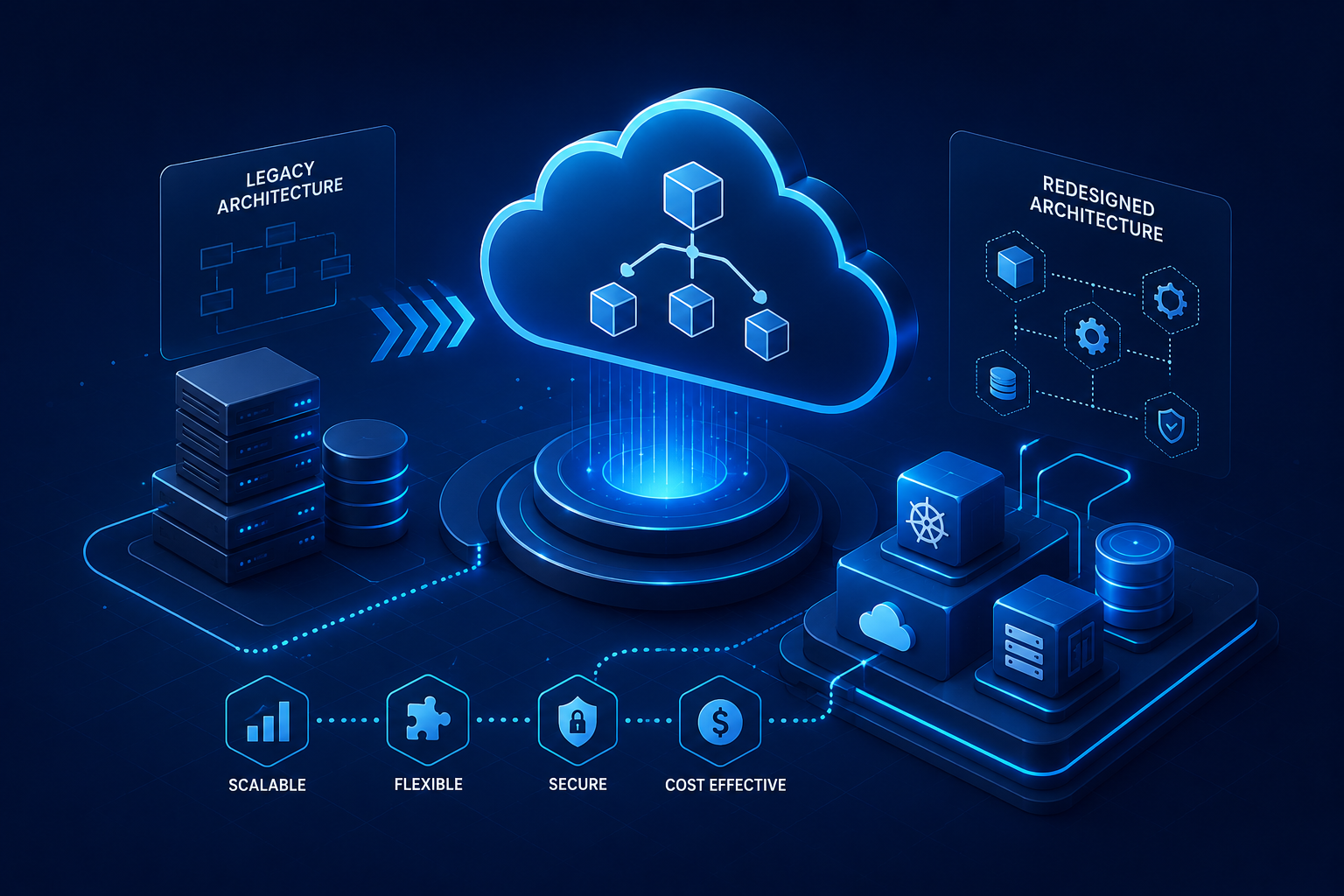 Cloud architecture redesign